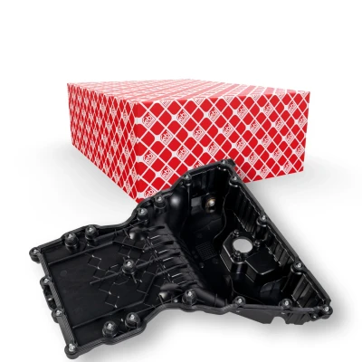 Image of 0009980147, 6510100428, 6510100828, 6510102913, 6510140280 oil sump FEBI BILSTEIN 179061 with an drain plug gasket Lower