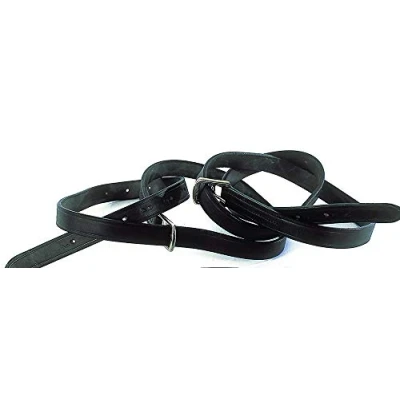 Image of Windsor Stirrup Leathers Black, 54 Inch
