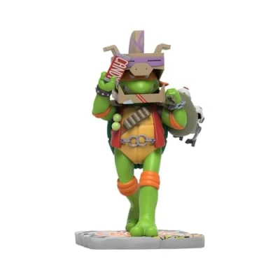 Image of Mighty Jaxx Teenage Mutant Ninja Turtles: Michelangelo Cowa BOO nga! Edition REMIXX 6 Inch Collectible Figurine