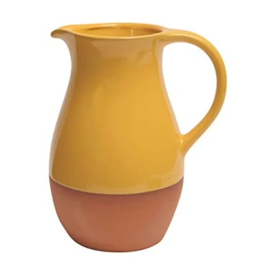 Image of Dexam Sintra Glazed Terracotta Jug Ochre