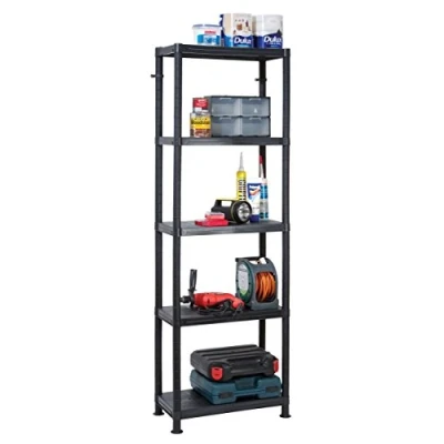 Image of Garland Self Assembly Plastic Shelving 5 Shelf Unit 60cm L x 30cm W 184cm H
