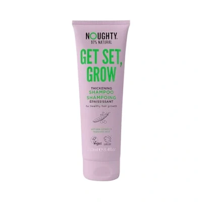 Image of Noughty 97% Natural Get Set Grow Hair Thickening Shampoo to Optimise Scalp Health, Stimulate Roots and Promote Growth, with Organic Garden Pea Sprouts Green Robusta Coffee Beans, 250ml