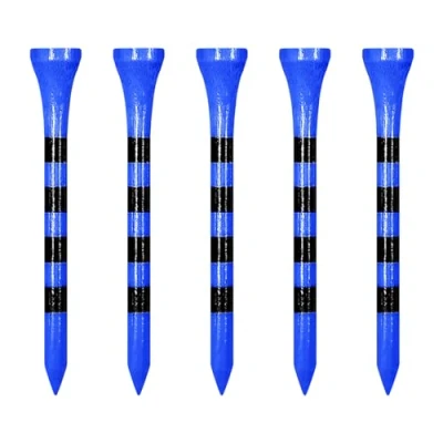 Image of Zivisk Bamboo Golf Tees 70mm 100 Count, 2 3/4 inch Long Wooden Blue
