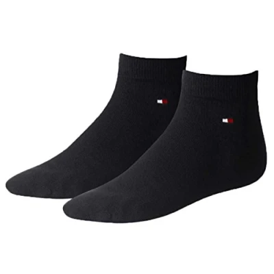 Image of Tommy Hilfiger Men&#039;s Quarter 2P Ankle Socks, Blue (Dark Navy), Size 39