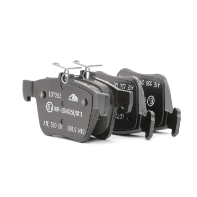 Image of 5Q0698451C, 8V0698451, 8V0698451B, JZW698451AA Brake pad set ATE Ceramic 13.0470 7293.2 not prepared for wear indicator, excl. warning contact