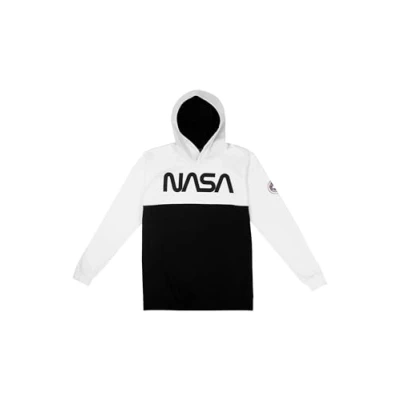 Image of United Labels NASA Men&#039;s Hoodie Sweatshirt Pullover Long Sleeve white/black, XXL