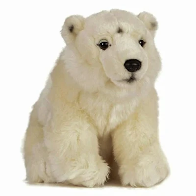 Image of Living Nature AN425 Soft Toy Polar Bear Small, Unknown, 30cm, White