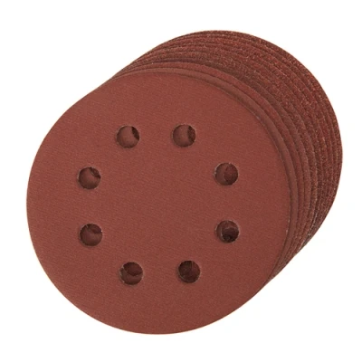 Image of Silverline Hook &amp; Loop Discs Punched 115mm 10pce 4 x 60, 2 80, 120, 240G