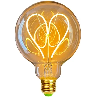 Image of Tianfan LED Light Bulbs Vintage Bulb Heart Love Edison 4W Dimmable 220 / 240V E27 Special Decorative Warmth Glow G95 (Golden)
