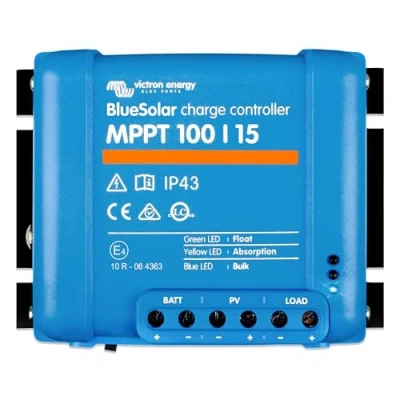 Image of Victron Energy BlueSolar MPPT Solar Charge Controller for Panels 100V 15 amp 12/24 Volt