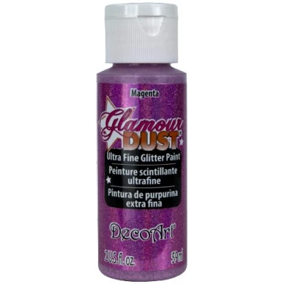 Image of DecoArt Glamour Dust Glitter Paint, Magenta