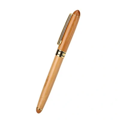 Image of Calligraphy Art Fountain Pen, Bamboo plywood Pen 1pc Broad Stub Chisel pointed Nib Writing Gothic Arabic Italic, Journaling Gift Supplies (written1.5mm)