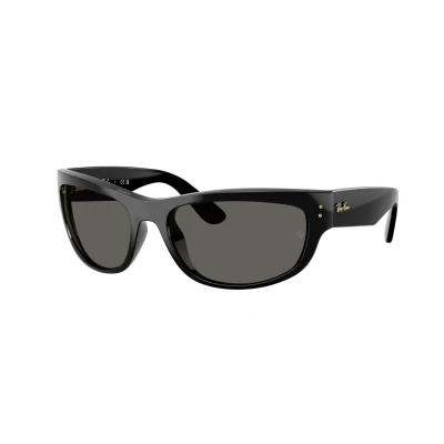Image of Ray Ban Unisex RB2289 MEGA BALORAMA 6826J5 Sunglasses Acetate Black Grey Pillow Normal