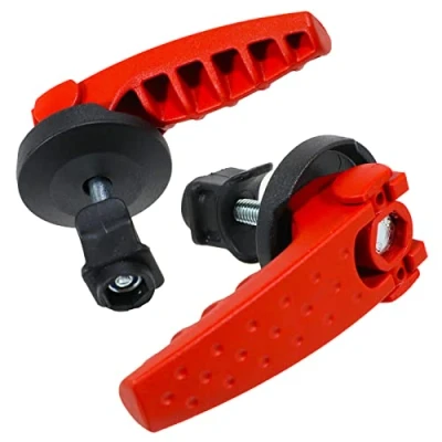 Image of Spares2go Quick Release Handle Clamping Lever Compatible with Bosch Rotak 1400 1700 1800 Ergoflex 32 34 340 36 37 370 39 40 400 410 42 43 430 LI Lawnmower (Pack of 2)