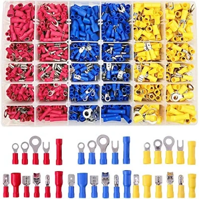 Image of 900PCS Crimp Terminal Set/Wiring Connectors/Assorted Insulated Electrical Wiring Connector/Electrical Wire Terminals Connectors Set