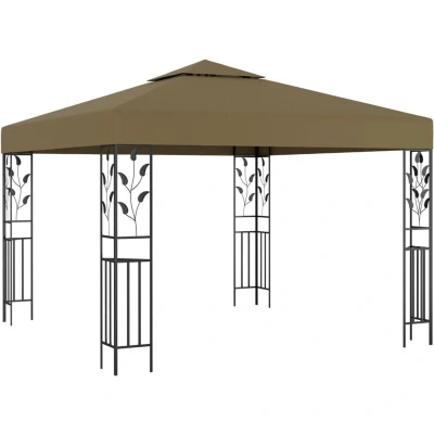 Image of vidaXL Gazebo 3x3 m Taupe 180 g/m²