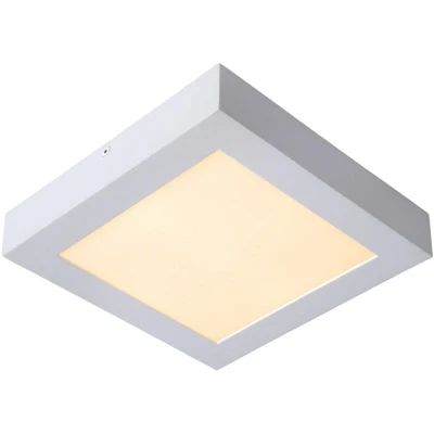 Image of Brice LED Modern Flush Ceiling Light Bathroom Dim. 1x20W 3000K IP44 White