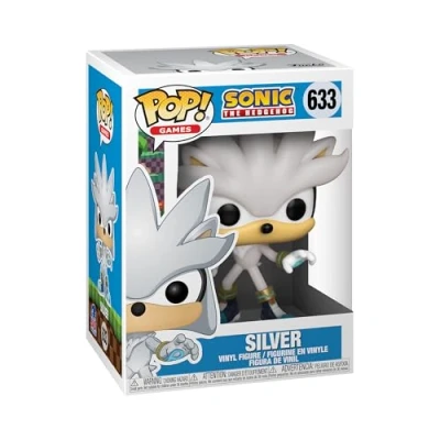 Image of Funko POP! Games: Sonic 30th Silver Hedgehog the Collectable Vinyl Figure Gift Idea Official Merchandise Toys for Kids &amp; Adults Video Games Fans