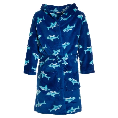 Image of Playshoes HAI Dressing gown for kids, Size: 5 6y, Blau
