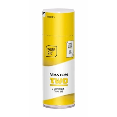 Image of Maston Spray Paint 2K Two High Gloss Traffic Yellow RAL1023 400ml