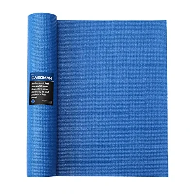 Image of CASOMAN Professional Tool Box Liner and Drawer Liner,Easy Cut Non Slip Foam Rubber Toolbox Mat Adjustable Thick Cabinet Liners,Blue,16 inch (Wide) x 6 feet (Long)