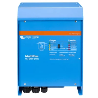 Image of Victron Energy MultiPlus Pure Sine Wave Inverter Charger for 120 amp Battery, Transfer Switch 16 Amp, 3000VA 12 Volt 230V