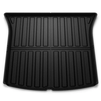 Image of Spigen Tesla Model Y Rear Trunk Mat Cargo Liner, All Weather Floor Mats, Boot Waterproof, Easy To Clean Material, Designed for Accessories Carbon Edition