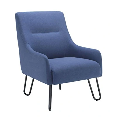 Image of Office Hippo Garnet Reception Lounge Arm Chair, Navy Blue