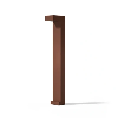 Image of LOOM DESIGN LED path light Arn, corten, height 70 cm, aluminium