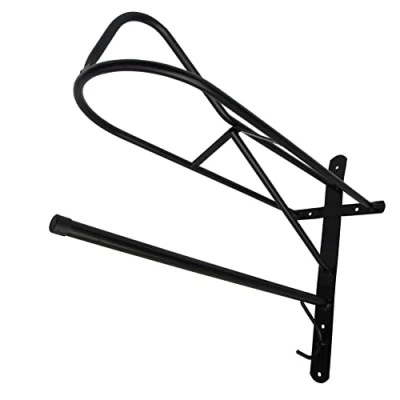 Image of Secure Fix Direct Wall Mounted Saddle Rack (Horse Bridle Stable Rug Black)