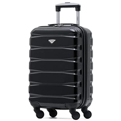 Image of Flight Knight Lightweight 4 Wheel ABS Hard Case Suitcases Cabin Carry On Hand Luggage Approved for Over 100 Airlines Including easyJet, British Airways, RyanAir, Virgin Atlantic, Emirates &amp; Many More