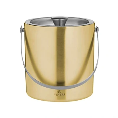 Image of Viners Barware Gold Double Wall Ice Bucket, 1.5 L
