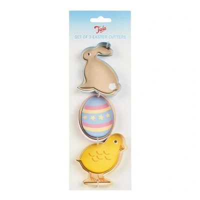 Image of Tala Set of 3 Easter Cutters, Stainless Steel Perfect for Decorating and Gifting, Dishwasher Safe
