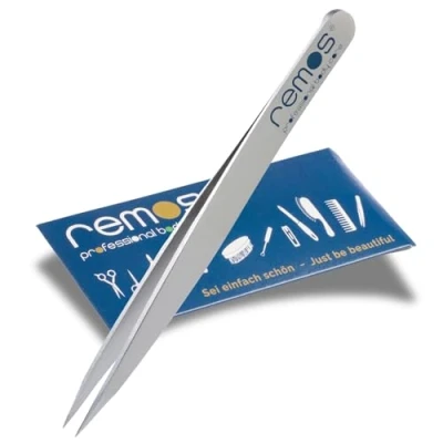 Image of REMOS Splinter Tweezers with Extra fine tip Stainless Steel 9.5 cm Satin