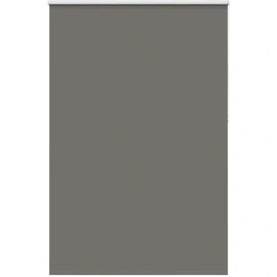 Image of vidaXL Roller Blind Blackout Grey 155x210 cm Fabric Width 151.6 Polyester