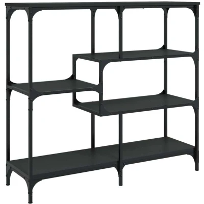 Image of vidaXL Console Table Black 103x32x95 cm Engineered Wood