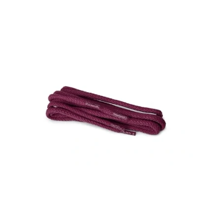 Image of Kaps Round Laces, quality durable 100% cotton shoe laces for casual footwear, made in Europe, 1 pair, many colours and lengths (120 cm 47 inch 6 to 8 eyelet pairs / 26 maroon)