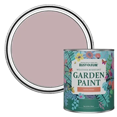 Image of Rust Oleum Pink Mould Resistant Garden Paint In Satin Finish Little Light 750ml