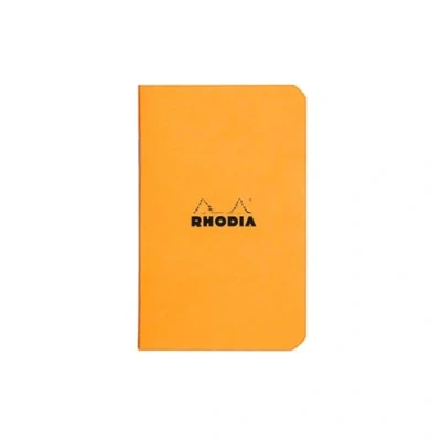 Image of Rhodia 119158Cpack Pack of 20 Notebooks Stapled Notebooks, 7.5 x 12 cm, Squared, 24 Sheets, 80 g, Orange, 1