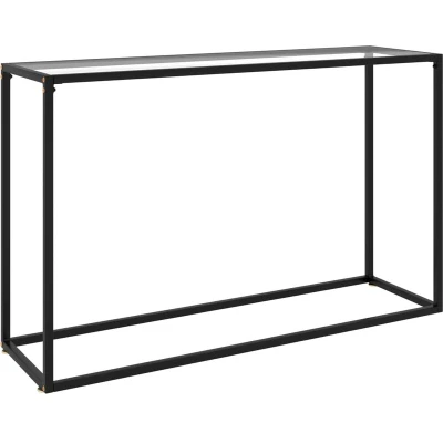 Image of vidaXL Console Table Transparent 120x35x75 cm Tempered Glass