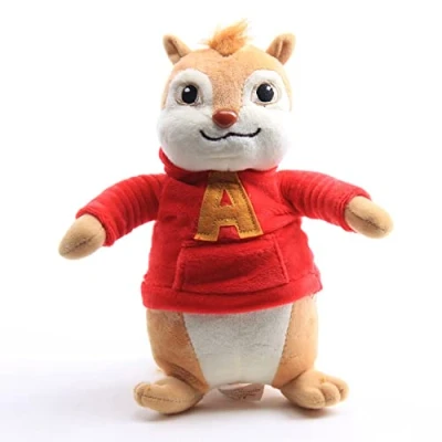 Image of Laruokivi Cartoon Chipmunks Alvin Plush Toy Stuffed Animal Doll 9&#039;&#039; Figure
