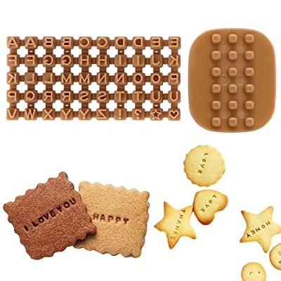 Image of Alphabet Number Letter Cookie Cutters Set Stamp Press Biscuit Fondant Decorating Baking Tools (Alphabet)