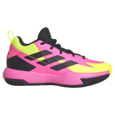 Image of adidas Performance Cross EM UP Select Unisex Basketball shoes for kids, Size: 5, Lucid pink/aurora black/lucid lemon Textile/synthetics