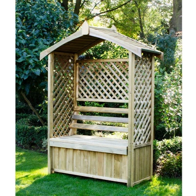 Image of Forest Lyon Garden Arbour Seat 6&#039;x2&#039;