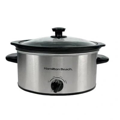 Image of Hamilton Beach &#039;The Comfort Cook&#039; 3.5L Silver Slow Cooker