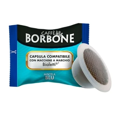 Image of Caffè Borbone Blue Coffee Blend 50 Capsules Compatible with Bialetti®* Machines