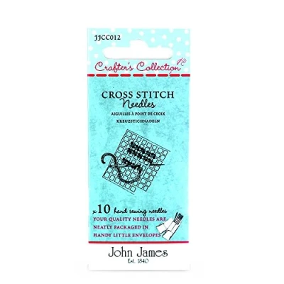 Image of John James Crafter&#039;s Collection Cross Stitch Needles x10 Sizes: 22, 24, 26