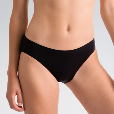 Image of Silky Dance Invisible High Cut Brief (Small, Black)