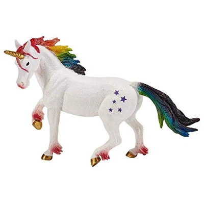 Image of MOJO Unicorn Rainbow Hand Painted Toy Figure Fantasy Creatures Collection True to Life &amp; Highly Detailed Designed in UK