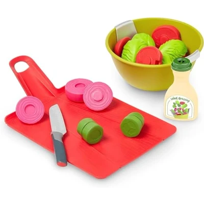 Image of Joseph Salad. Toy Salad Preparation Set For Children Aged 2+. With Chop2Pot Cutting Mat &amp; Sound Effect Dressing